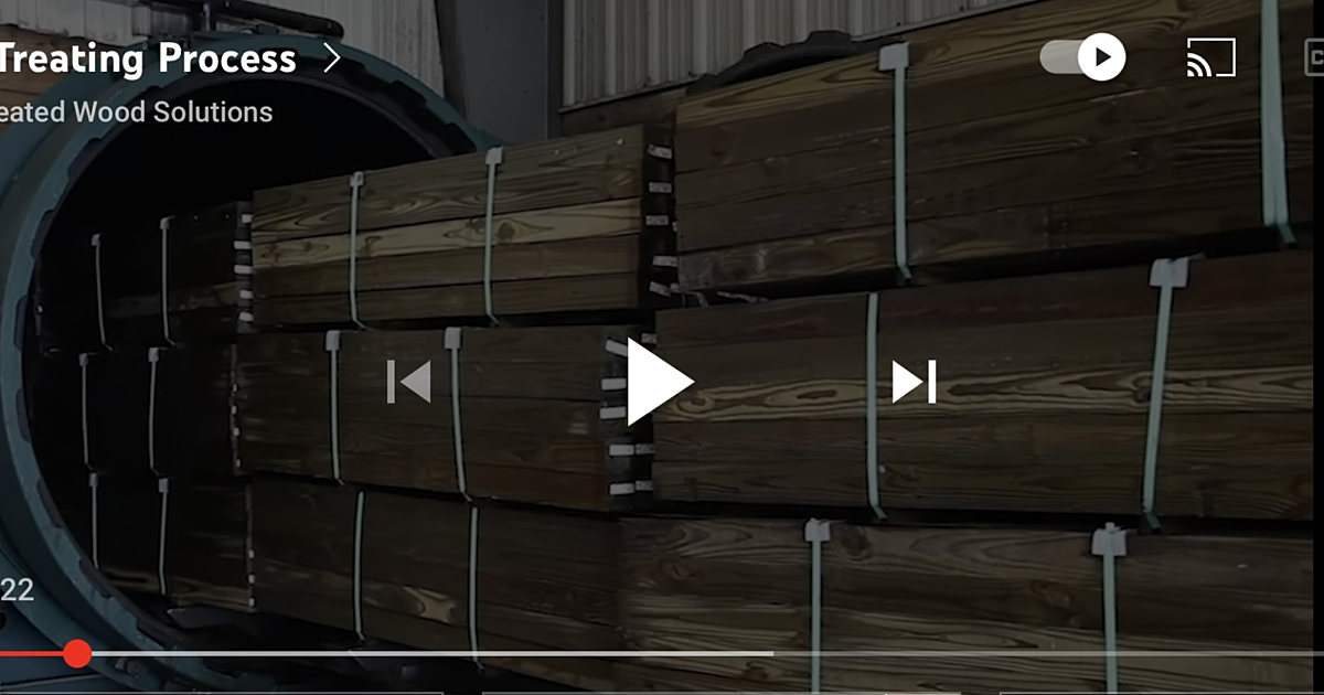 The Pressure Treating Process Treated Wood