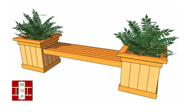 MOP Planter Bench